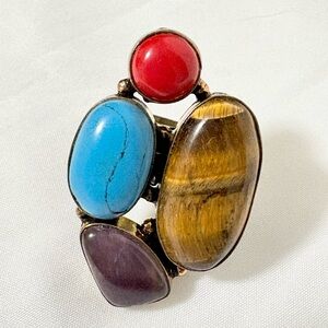 Multicolor Statement Ring size 8